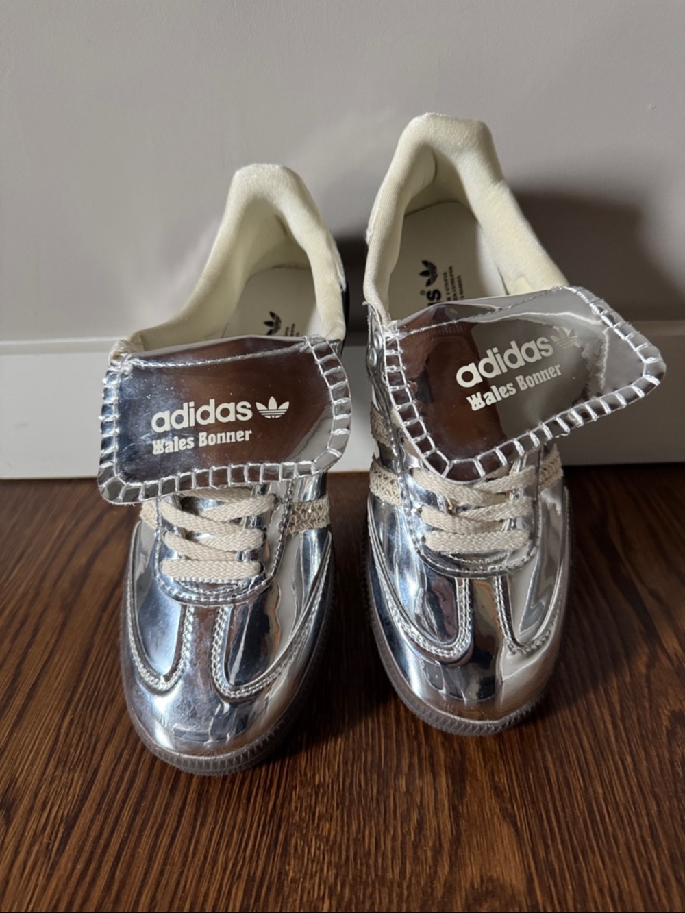 adidas x Wales Bonner women’s  Silver Metallic Sneakers